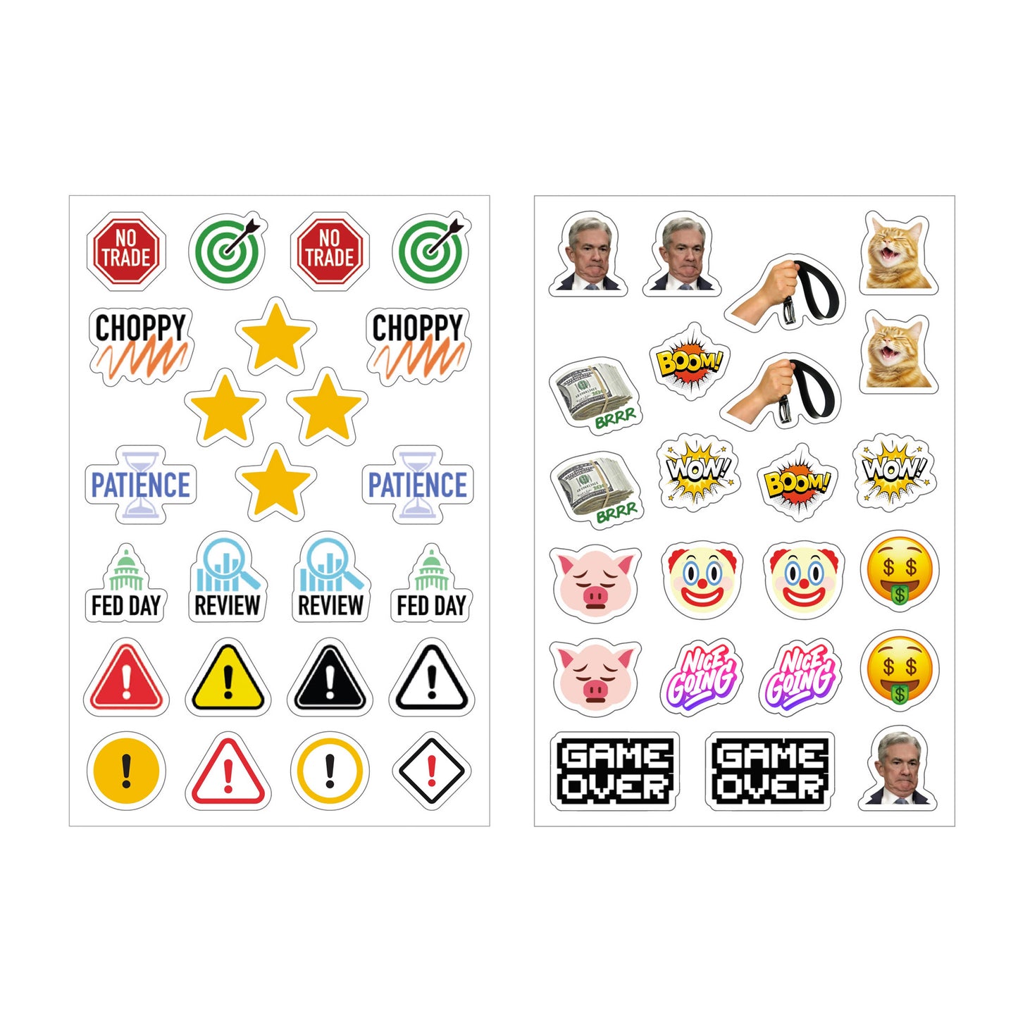 Trading Journal Stickers